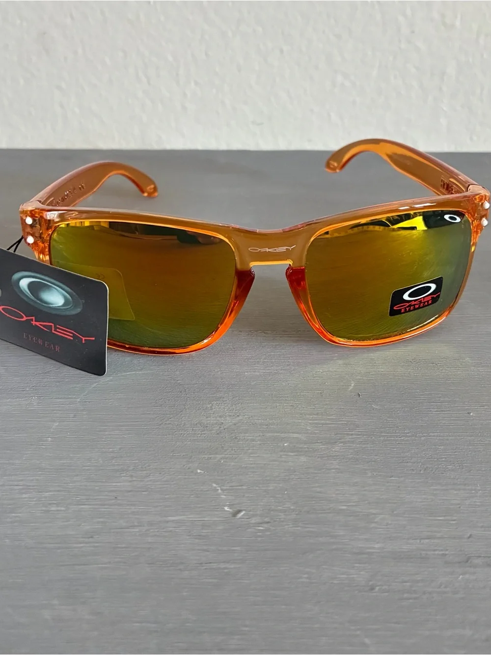 Vintage 90s Oakley Holbrook Sunglasses Made in USA 009102-02 55 18 UV Protection
